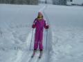 Ida og pappa på skitur i Nes. Flotte forhold i dag, men litt kaldt er det.